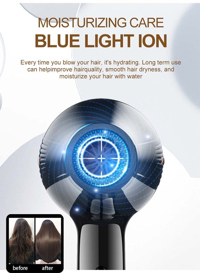 ستيلكور مجفف شعر أيوني 6 في 1، مجفف محترف بقوة 2200 واط، يتضمن محرك تيار متردد، سرعة تجفيف سريعة مع سرعتين، 3 إعدادات للحرارة، مع موزع، فوهة، ومشط مركز، مناسب للشعر المجعد والمستقيم. - Image 5