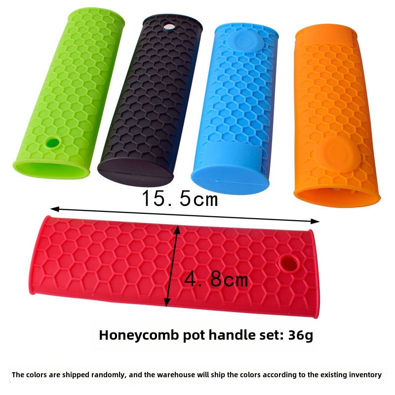Silicone Handle Sleeve Anti-Slip Heat Resistant HONEYCOMB HANDLE HONEYCOMB HANDLE
