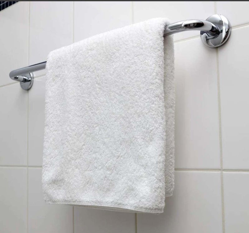 JDX 100% Cotton White Bath Towel - Soft, Absorbent & Luxuriously Plush | Large 30”x60” | Quick-Dry & Durable | Hotel & Spa Quality - Image 3