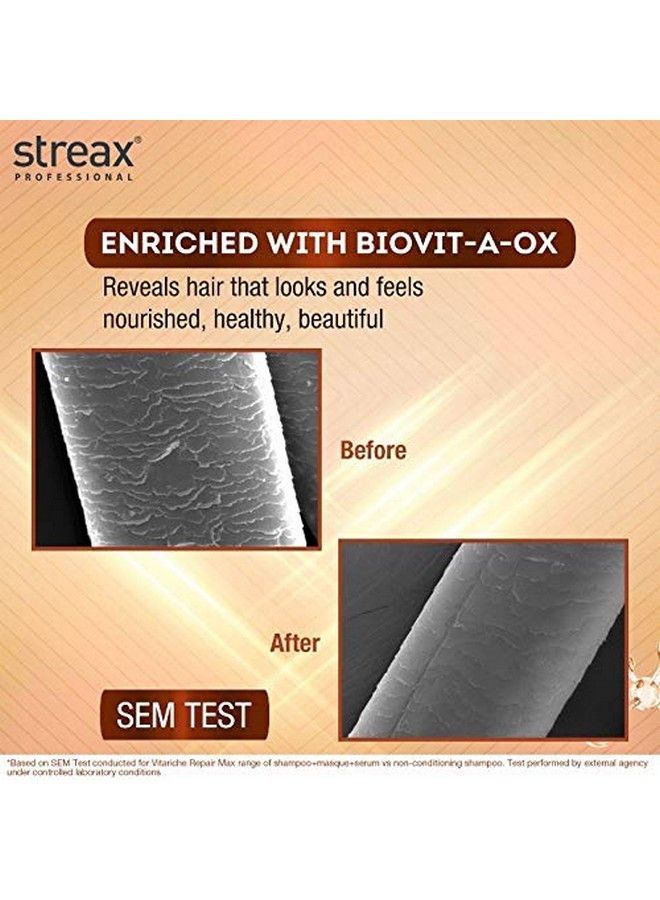 Streax Professional Vitariche Care Repair Max Masque Biovitaox 200G - Image 3