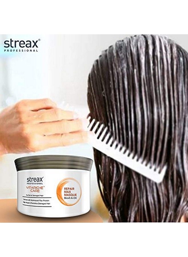 Streax Professional Vitariche Care Repair Max Masque Biovitaox 200G - Image 4