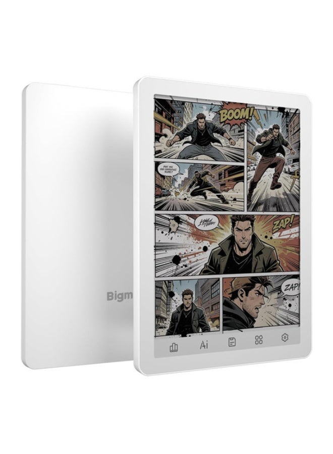 Bigme B6 Color eReader 4GB 64GB, 6-Inch Color E-Ink eBook Reader, Android 14 Digital ePaper Tablet with Octa-Core CPU, Adjustable Dual Front Light, White - Image 1