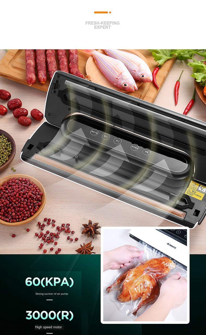 Deoxys Vacuum Sealer Machine By Deoxys Automatic Vacuum Air Sealing System For Food Preservation w Compact Design Lab Tested Dry Moist Food Modes Led Indicator Lights - Image 2