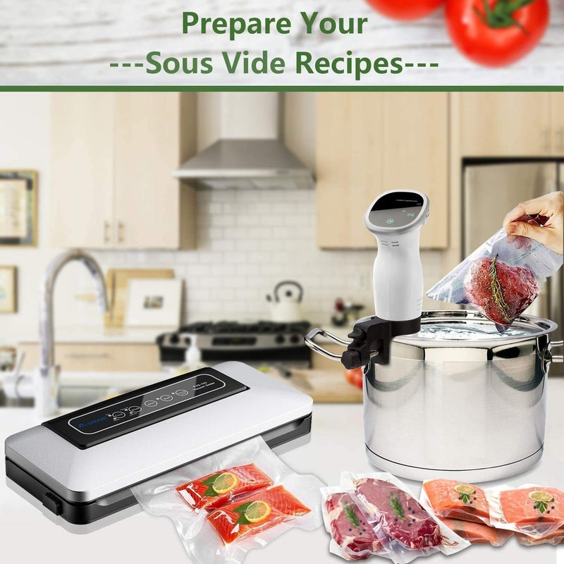 Deoxys Vacuum Sealer Machine By Deoxys Automatic Vacuum Air Sealing System For Food Preservation w Compact Design Lab Tested Dry Moist Food Modes Led Indicator Lights - Image 5