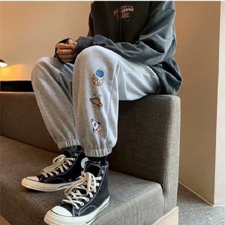 Loose Straight Leg Mens Printed Long Pants Thin Spring Autumn Casual Sports Sweatpants Nine Points Cuffed Lightweight Trousers Light gray - pzsku/ZF7874C658277FBC170C6Z/45/1746219986/b5c19a30-fde4-4a36-b7c2-b3555c4a9f4d