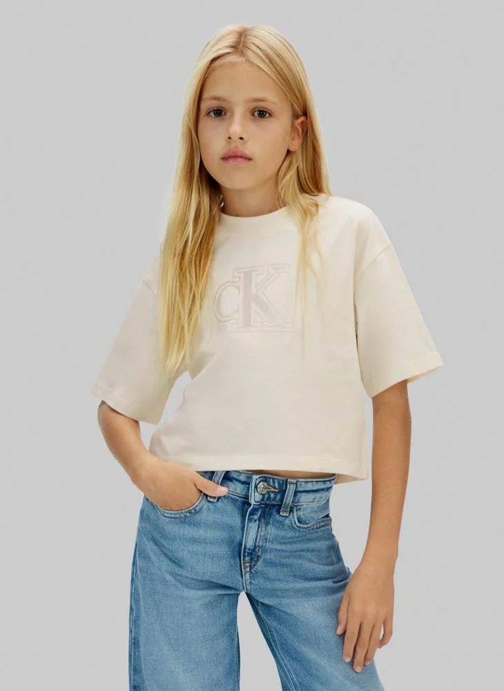 Calvin Klein Jeans Youth Graphic Crew Neck T-Shirt