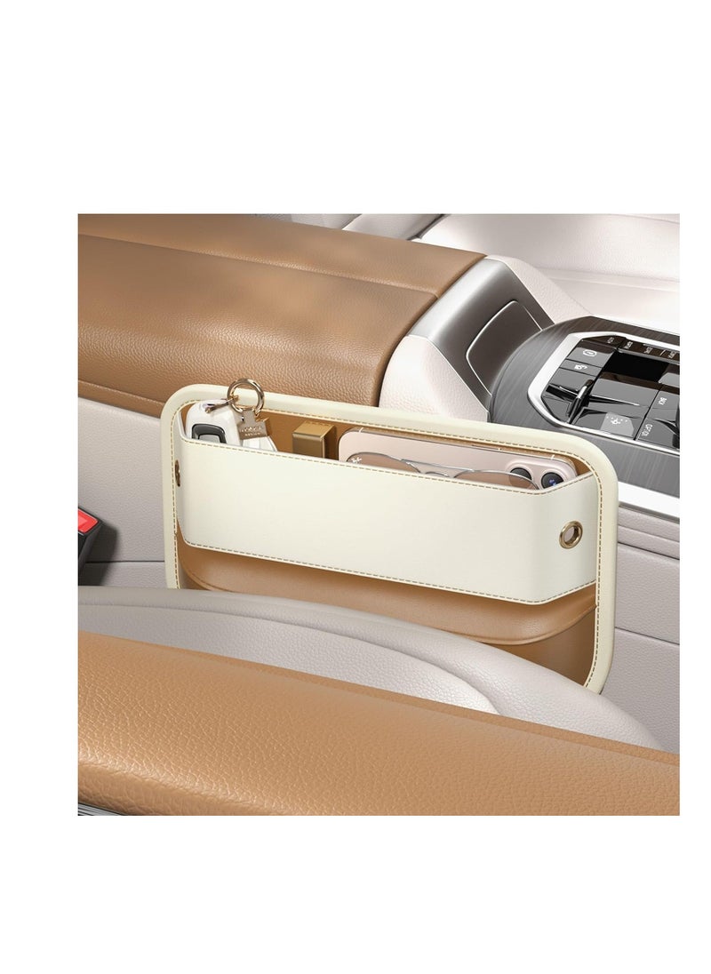 Y&D - Car Seat Gap Filler, Leather Organizer and Storage Accessories, Front Seats Adjustable Filler for Phones, Glasses, Keys, Cards, 1 Pcs - Image 1