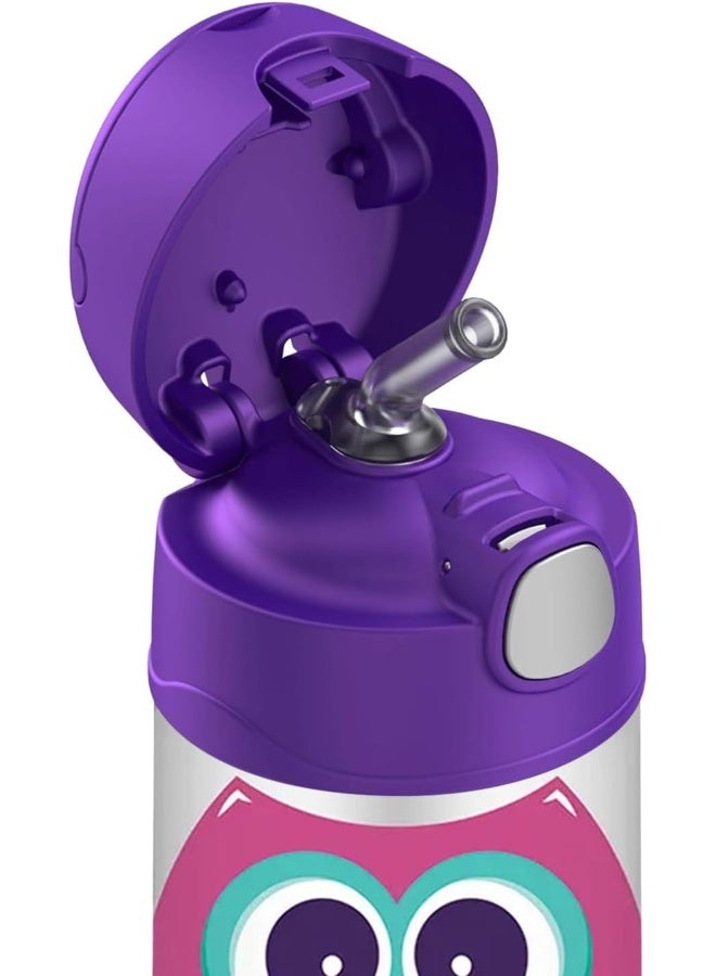 THERMOS FUNTAINER STAINLESS STEEL KIDS OWLS BOTTLE 355ML - Image 4