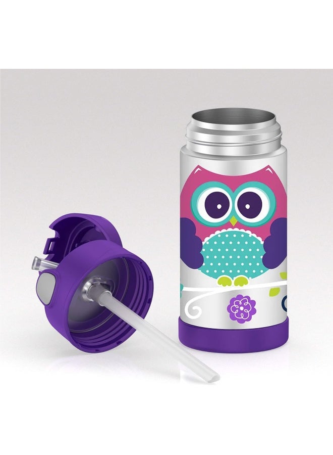 THERMOS FUNTAINER STAINLESS STEEL KIDS OWLS BOTTLE 355ML - Image 5