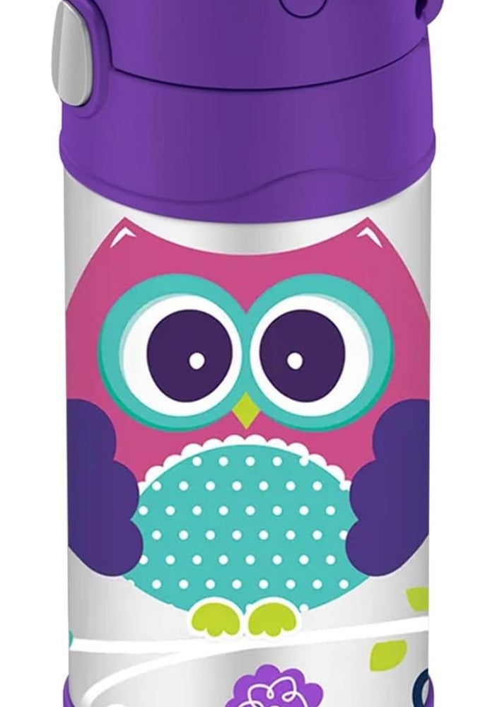 THERMOS FUNTAINER STAINLESS STEEL KIDS OWLS BOTTLE 355ML - Image 2