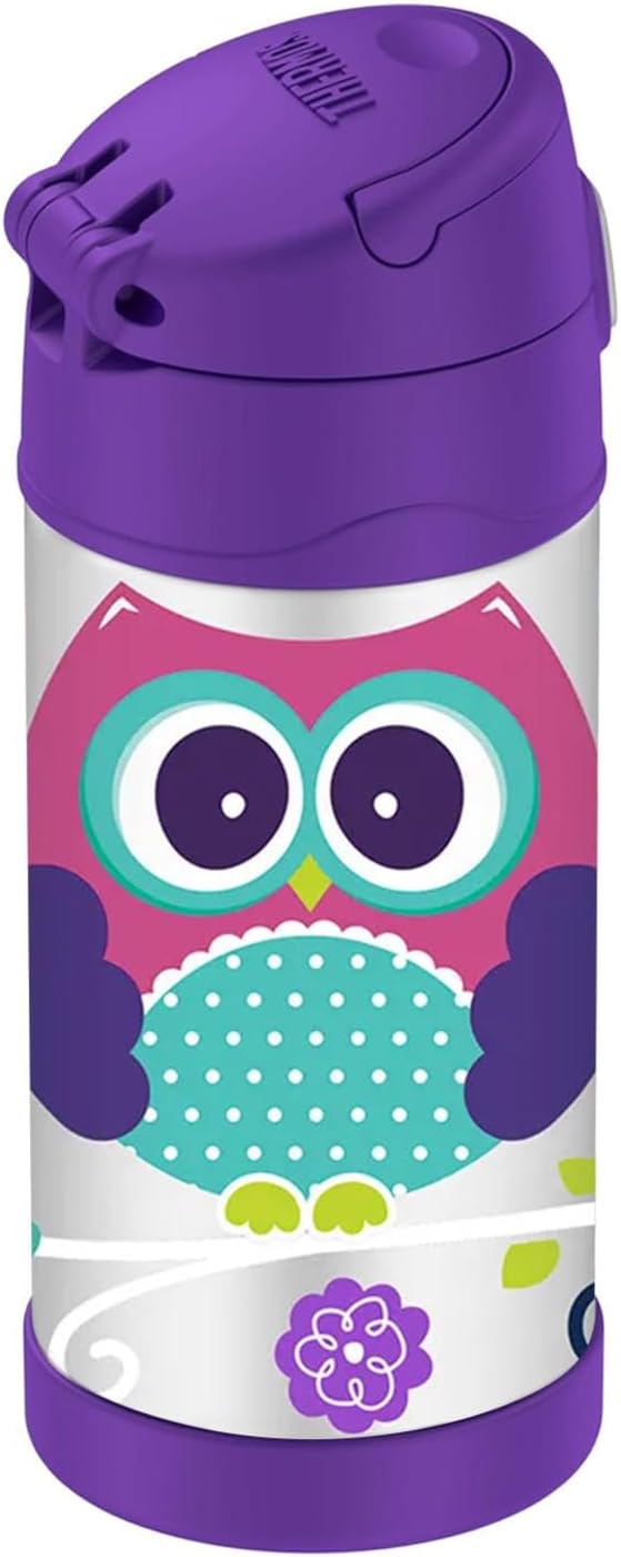 THERMOS FUNTAINER STAINLESS STEEL KIDS OWLS BOTTLE 355ML - Image 3
