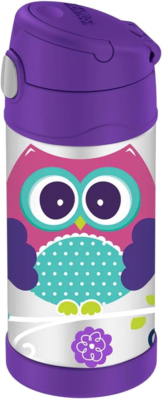 THERMOS FUNTAINER STAINLESS STEEL KIDS OWLS BOTTLE 355ML - Image 2
