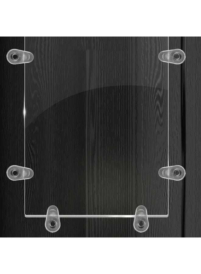20pcs Transparent Mirror Clips Glass Clamp Holders Door Frame Mounts For Mirrors - Image 4