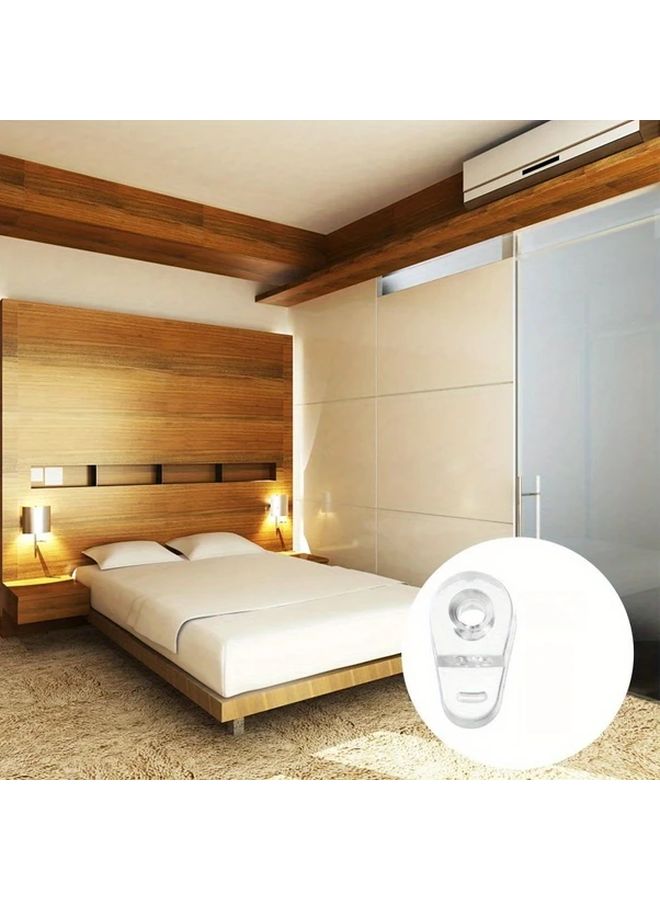 20pcs Transparent Mirror Clips Glass Clamp Holders Door Frame Mounts For Mirrors - Image 3