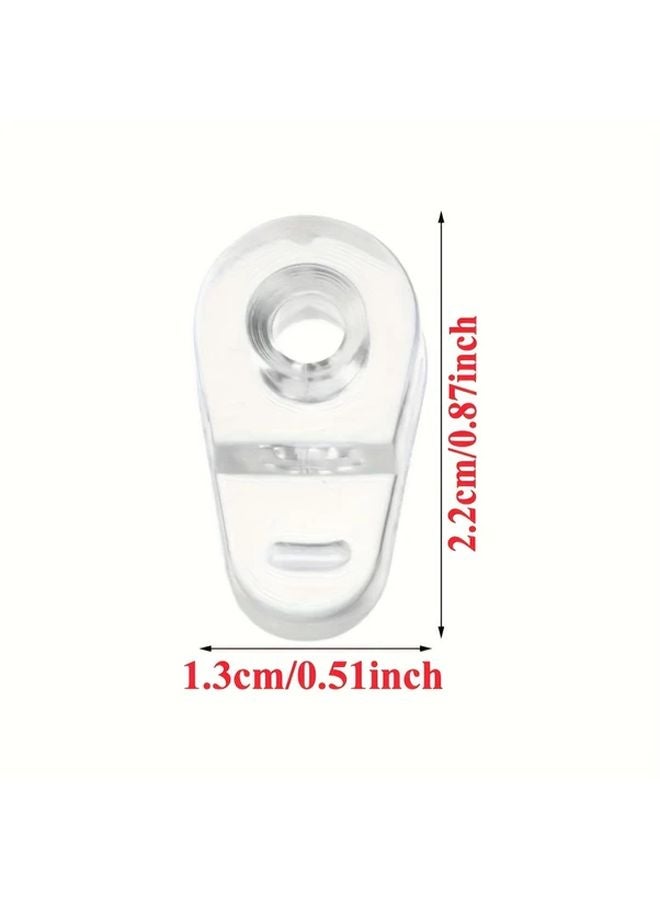 20pcs Transparent Mirror Clips Glass Clamp Holders Door Frame Mounts For Mirrors - Image 5