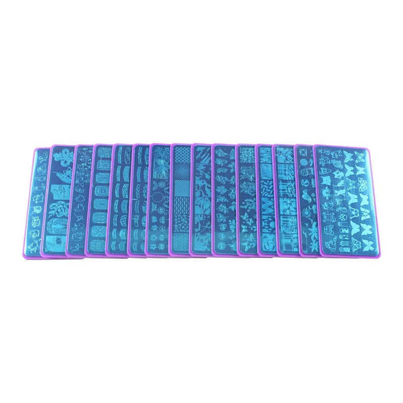 VNC 20Pcs 12X6cm Nail Art Soft Stamping Protective Shell Plastic Holder Stamper Rectangel Stamp Holder - Image 5