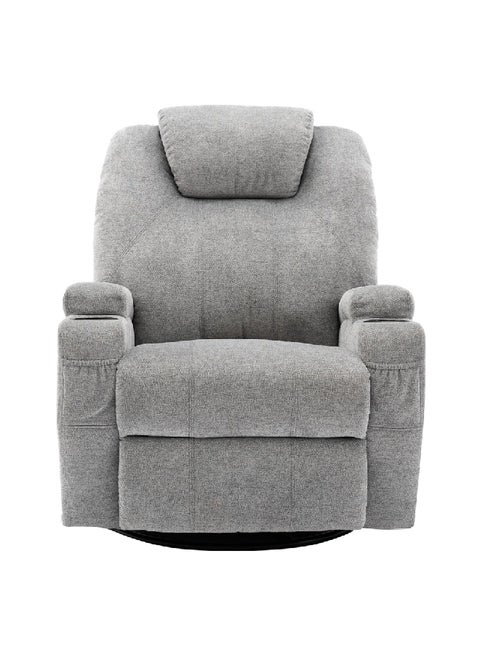 كرسي استرخاء دوار ومائل بتصميم أنيق رمادي 66 × 76 × 81 سم SX-81505 GREY