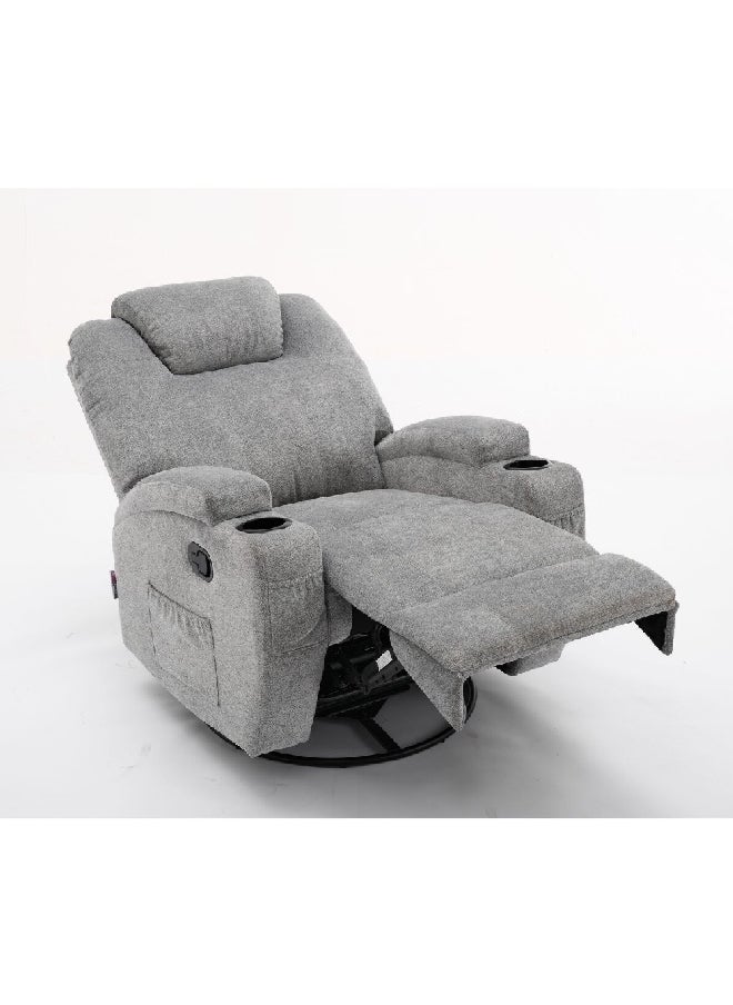 كرسي استرخاء دوار ومائل بتصميم أنيق رمادي 66 × 76 × 81 سم SX-81505 GREY - pzsku/ZF787854E492B8A89BF53Z/45/_/1727874787/4f3a8771-7387-4a3a-b4e2-07f1d98eb727