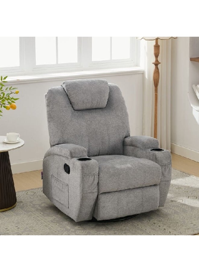 كرسي استرخاء دوار ومائل بتصميم أنيق رمادي 66 × 76 × 81 سم SX-81505 GREY - pzsku/ZF787854E492B8A89BF53Z/45/_/1727874789/ae465980-d0c8-42a1-8de6-c09c8e7710b3