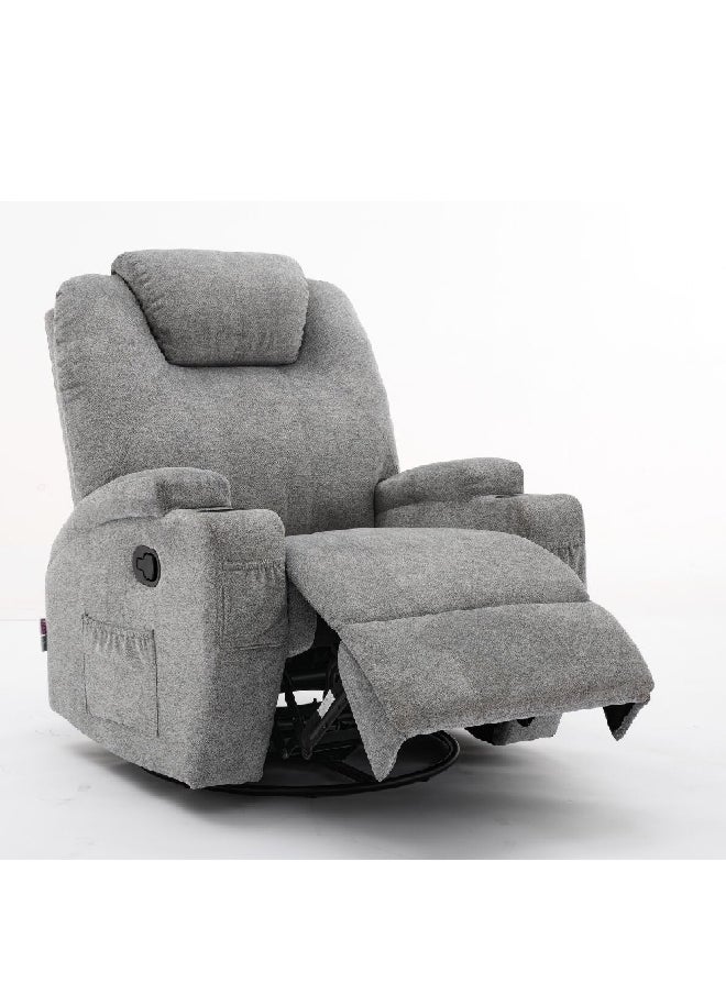كرسي استرخاء دوار ومائل بتصميم أنيق رمادي 66 × 76 × 81 سم SX-81505 GREY - pzsku/ZF787854E492B8A89BF53Z/45/_/1727874796/8545d8a5-67ac-4e94-a944-1677a6649b11