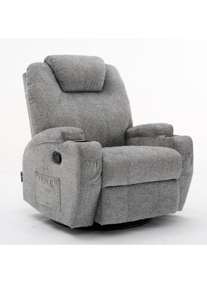 كرسي استرخاء دوار ومائل بتصميم أنيق رمادي 66 × 76 × 81 سم SX-81505 GREY - pzsku/ZF787854E492B8A89BF53Z/45/_/1727874799/53b73954-bff7-41e4-8463-e8470dfc8083