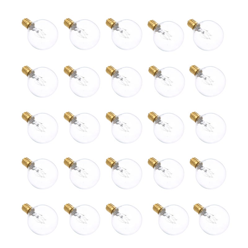 AC230V G40 Globe Tungsten Incandescent Bulb Lamp 25 Pack E12 Base Socket Holder IP44 Water Resistance Warm White for String Light Home Party Decoration Wedding Function Portable - Image 2