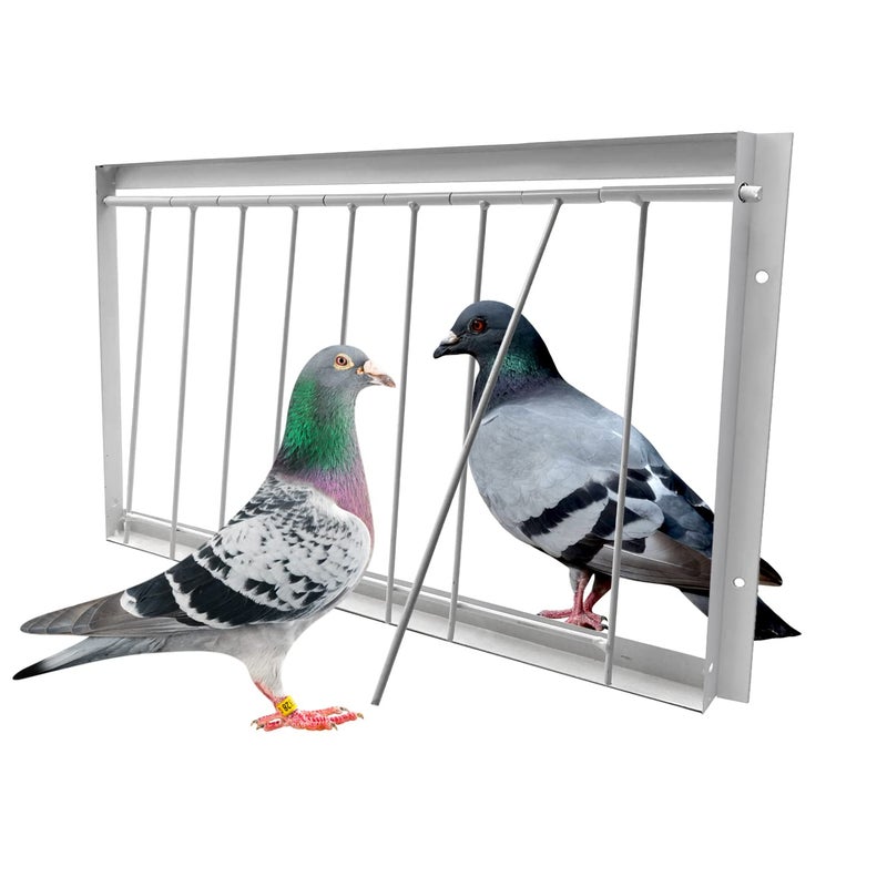 Ecjiuyi Racing Pigeon Trap Door158in 102in Pigeon TTrap Entrance House Loft DoorBird Dove Cage Door Trap One WayPigeon Supply