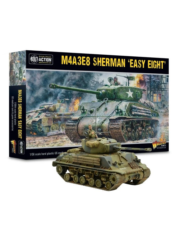 WARLORD GAMES Warlord Games M4A3E8 Sherman Easy Eight - 1:56 / 28mm Plastic Scale Model Tank for Bolt Action Highly Detailed World War 2 Miniatures for Table-top Wargaming - Image 1