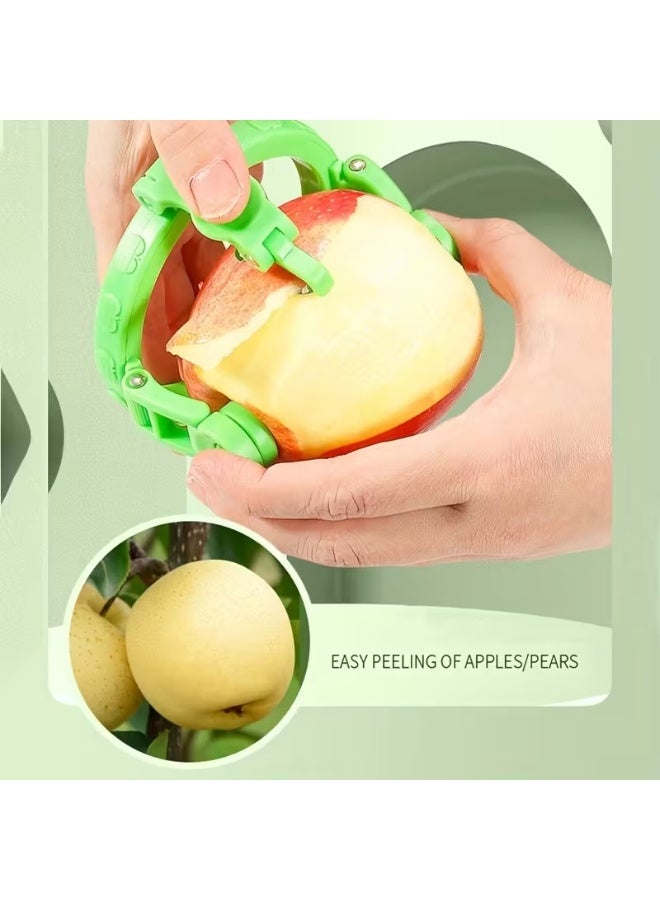 Goolsky 1pc Creative Fruit Peeler - 304 Stainless Steel Quick Peel Design, Ergonomic Handle for Apples, Potatoes & More - Fun Kitchen Gadget for Home Use, Compact Kitchen Tool, Durable Kitchenware - Image 4