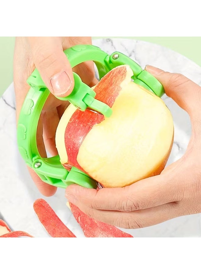 Goolsky 1pc Creative Fruit Peeler - 304 Stainless Steel Quick Peel Design, Ergonomic Handle for Apples, Potatoes & More - Fun Kitchen Gadget for Home Use, Compact Kitchen Tool, Durable Kitchenware - Image 5