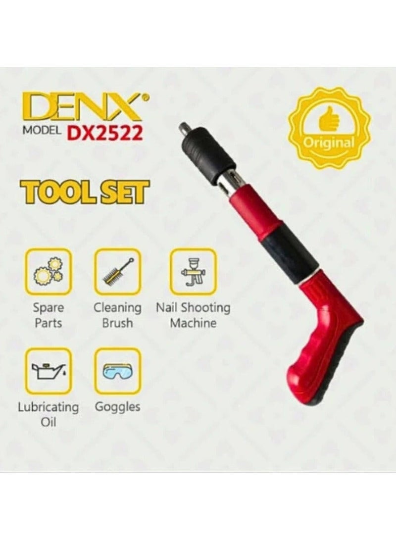 دينكس مثقاب مسامير هوائي لثقب الفولاذ وتثبيت المسامير متعددة الألوان، بدون مسامير - Image 3