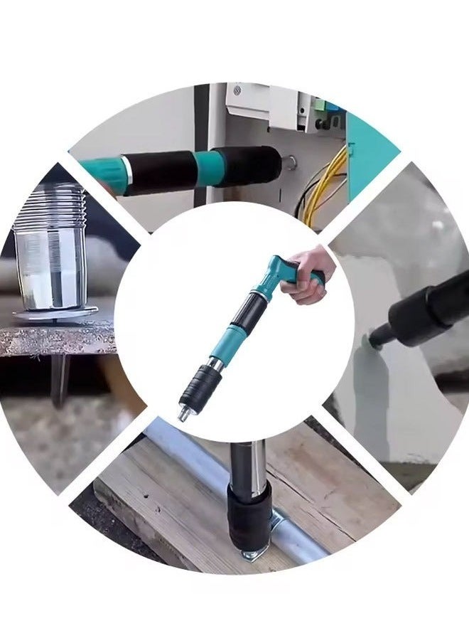 Steel Nail Gun Tool - 5 Speed Adjustment, Suitable for Concrete and Wall Fixation