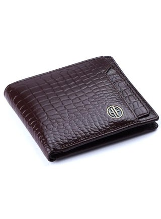 HAMMONDS FLYCATCHER Genuine Leather Wallet for Men - RFID Protected Leather Purse for Men, Money Purse for Men, Bi-Fold Wallet - 3 Card Slots, 1 Card Case, Coin Pocket, Hidden Pockets - Croc Brown - pzsku/ZF787CDF59B0DA8376EE0Z/45/_/1728653504/ea1d7ac4-cd62-473a-b51a-927c478bc7e4