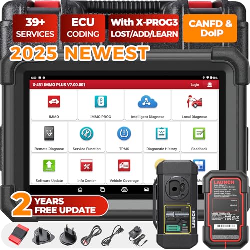 LAUNCH X431 1MM0 Plus with PROG3 Tool AllSystem Diagnostics ECU Coding Scan Tool 39 Services BiDirectional Control 2Year Updating