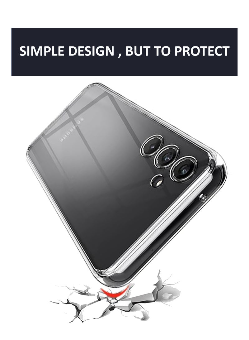 My Choice غطاء حماية خلفي من السيليكون الشفاف المرن الناعم لهاتف Samsung Galaxy A34 5G - شفاف - Image 2