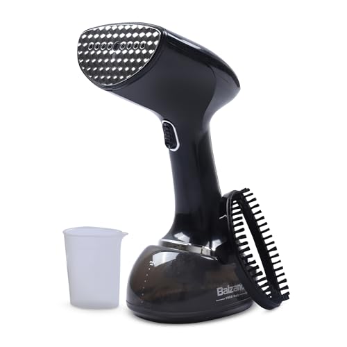 Balzano Garment Steamer 1700W for Clothes | Portable Handheld Steamer Iron | 360ml Tank, 30s Heat-Up, 28g Continuous Steam | Horizontal/Vertical Use | Easy Refill, Fabric Brush (Black) - Image 1