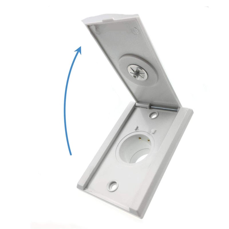 Pokin Central Vacuum Inlet Valve, for Nutone Central Vacuum System Installation Parts, White Full Door Inlet Valve Cover - 2 Pack - Image 4
