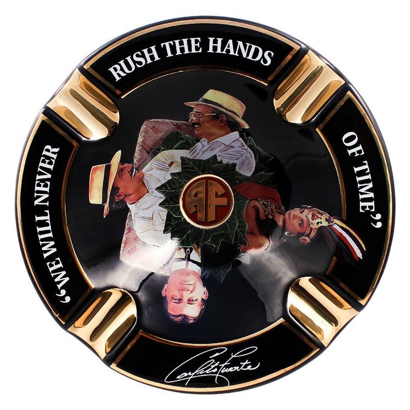 In-House Limited Edition Large 8.75" Arturo Fuente Porcelain Cigar Ashtray Black - Image 2
