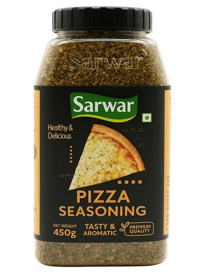 Sarwar Pizza Seasoning 450g Jar | Premium Italian Mixed Herbs & Spices | Aromatic Blend for Pizza, Pasta, Garlic Bread, Fries, Sandwiches & Salads | Tasty & Flavourful Sprinkle - Image 1