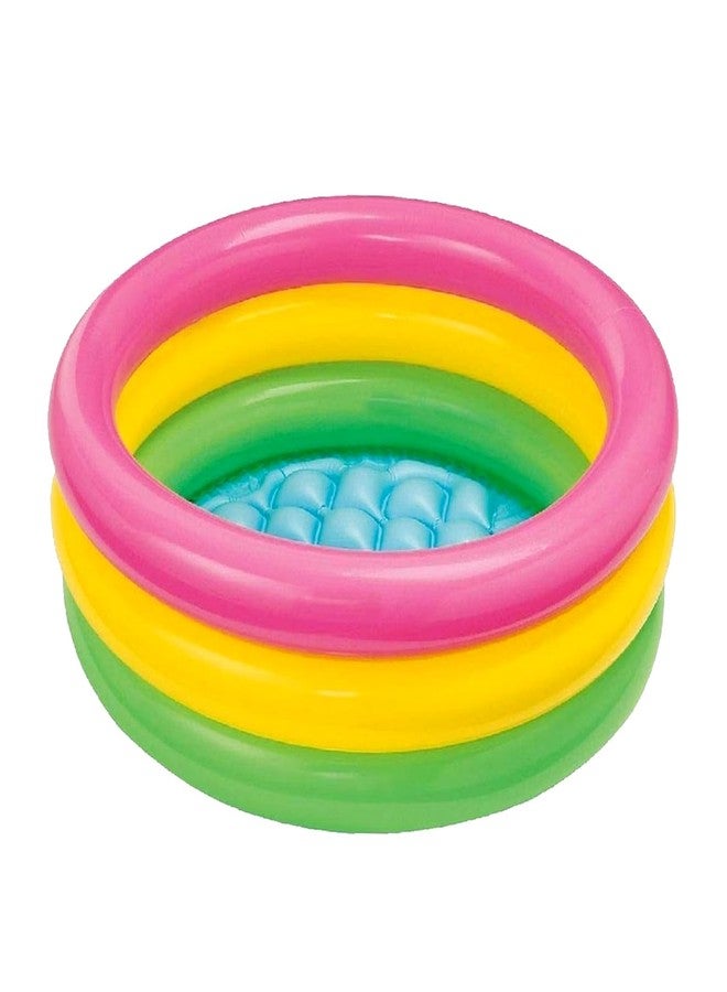 Glan Kid's Inflatable Baby Bath Tub Pool 2ft, 3-4 Years Rainbow Tub for Kids (Multicolour) - Image 4