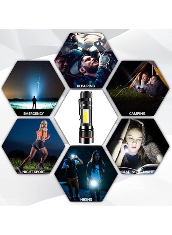 أوت دور مصباح يدوي محمول ومتعدد الاستخدامات للخارج والداخل، قابل لإعادة الشحن ومقاوم للماء، مضمن مع صندوق تخزين, يو ايس بي كابل - Image 3