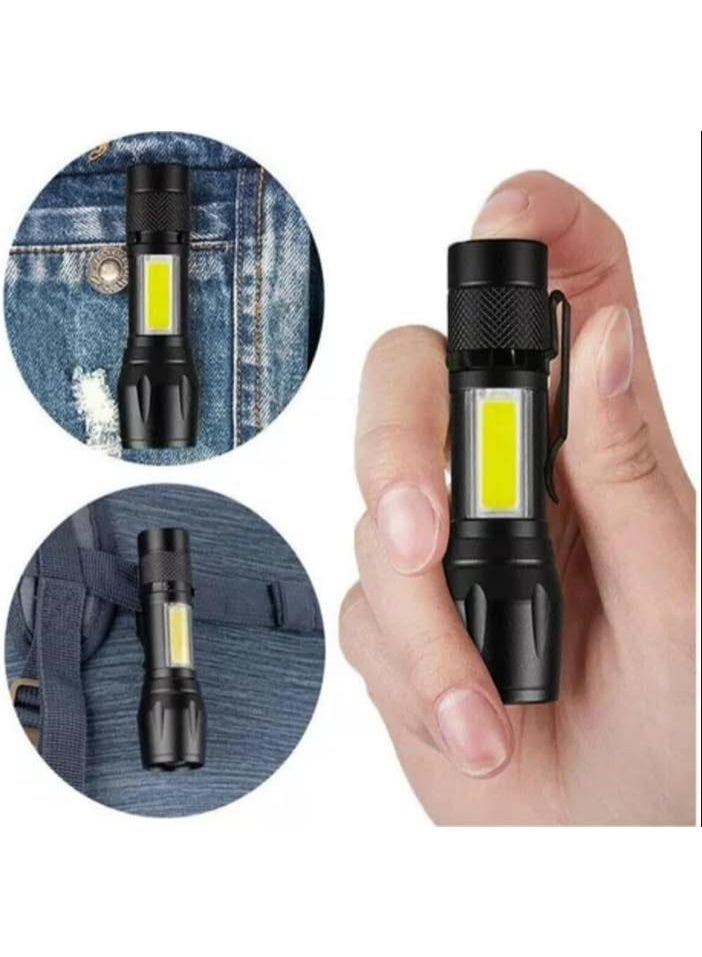 أوت دور مصباح يدوي محمول ومتعدد الاستخدامات للخارج والداخل، قابل لإعادة الشحن ومقاوم للماء، مضمن مع صندوق تخزين, يو ايس بي كابل - Image 1