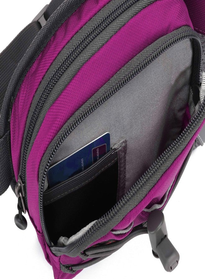 YUOTO Outdoor Fanny Pack with Water Bottle Holder for Walking Hiking Hydration Belt Waist Bag - Image 4