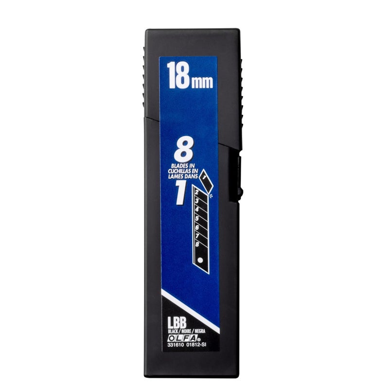 OLFA 18mm Heavy-Duty Ultra-Sharp, Snap Off Replacement Blades, 50 Blades (400 segments) LBB-50B - Snap-Off Utility Knife Replacement Blades, 25% Sharper than Silver, Fits most 18mm Utility Knife - Image 3