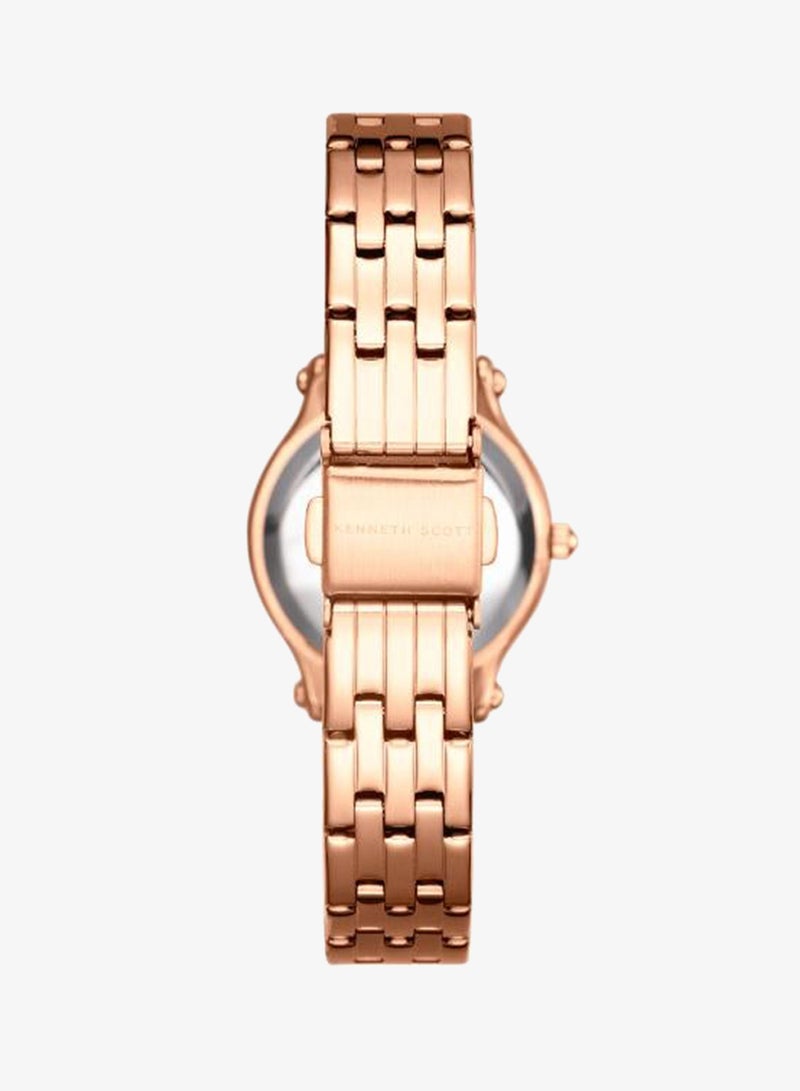 KENNETH SCOTT Women's Stainless Steel Analog Watch K25510-RBKK - 30 mm - Image 3