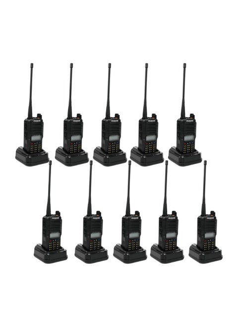 Promage Connect PC-WT900 PLUS Two Way Radio Ten Pack With Earpiece, Dual Band, Auto-Back Light, Time-out Timer, Voice Prompt, AUTO Keypad Lock, Emergency Alarm, Built in Flashlight, Low Battery Warning, 10- Pack