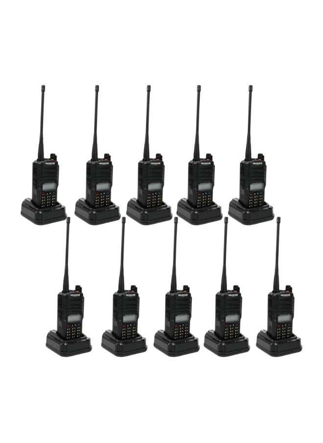 PROMAGE Promage Connect PC-WT900 PLUS Two Way Radio Ten Pack With Earpiece, Dual Band, Auto-Back Light, Time-out Timer, Voice Prompt, AUTO Keypad Lock, Emergency Alarm, Built in Flashlight, Low Battery Warning, 10- Pack  - Image 1