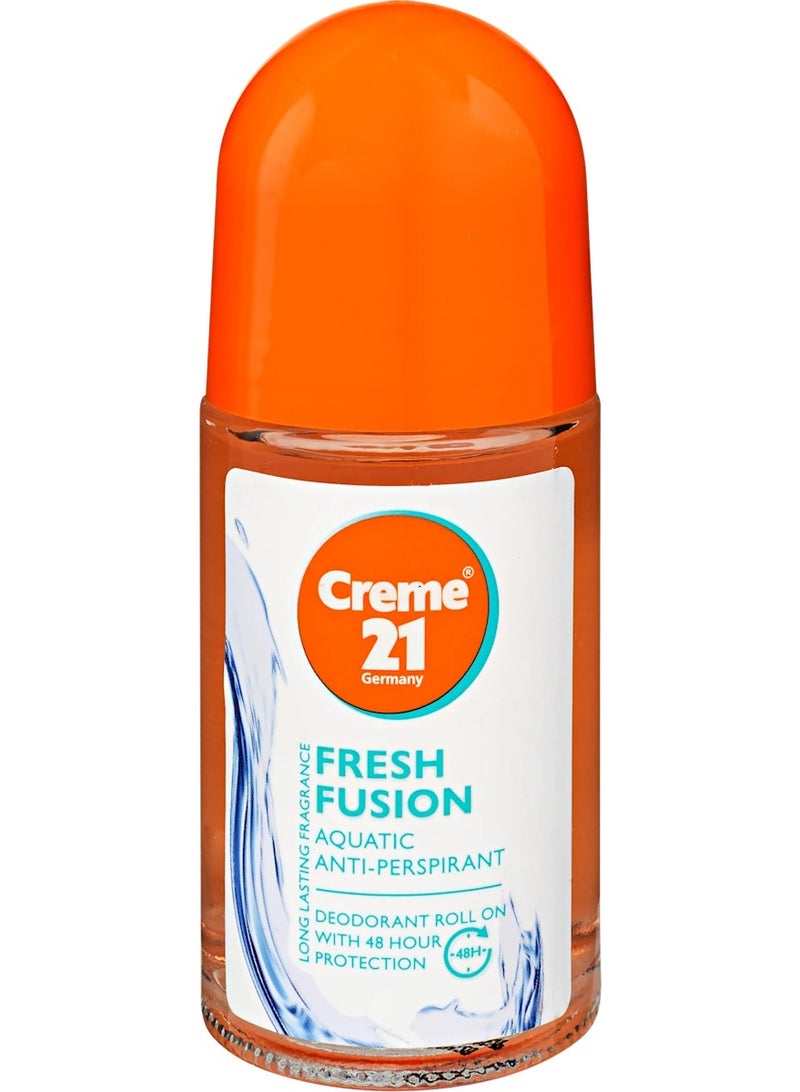 Fresh Fusion Anti-Perspirant Deodorant Roll on With 48H Protection 50ml