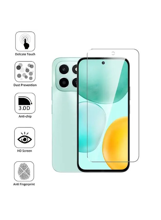 Honor X6C Screen Protector Tempered Glass Camera Lens Film Carbon Fiber Back Film - Image 4