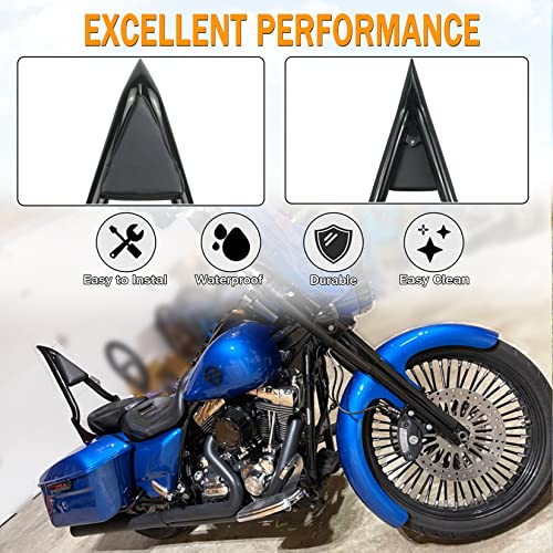 Fjpacemt Black Sissy Bar, Detachable Passenger Backrest Rear Pad Compatible for Harley Touring Models 2009-2023 2024 Road King Ultra CVO Limited Street Glide Road Glide Electra Glide [22 Inches] - Image 4